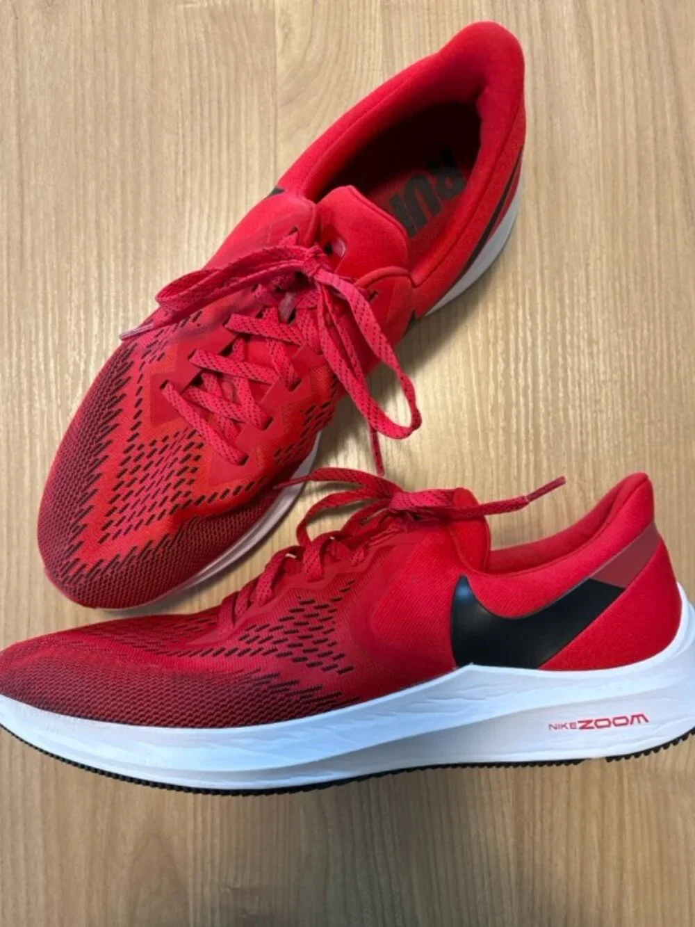 Nike Zoom Winflo Men's Red Running Shoes Sneakers Size 12 - Picture 10 of 12